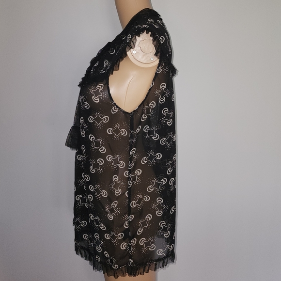 Large Anna Sui for Target sheer blouse - Picture 3 of 7